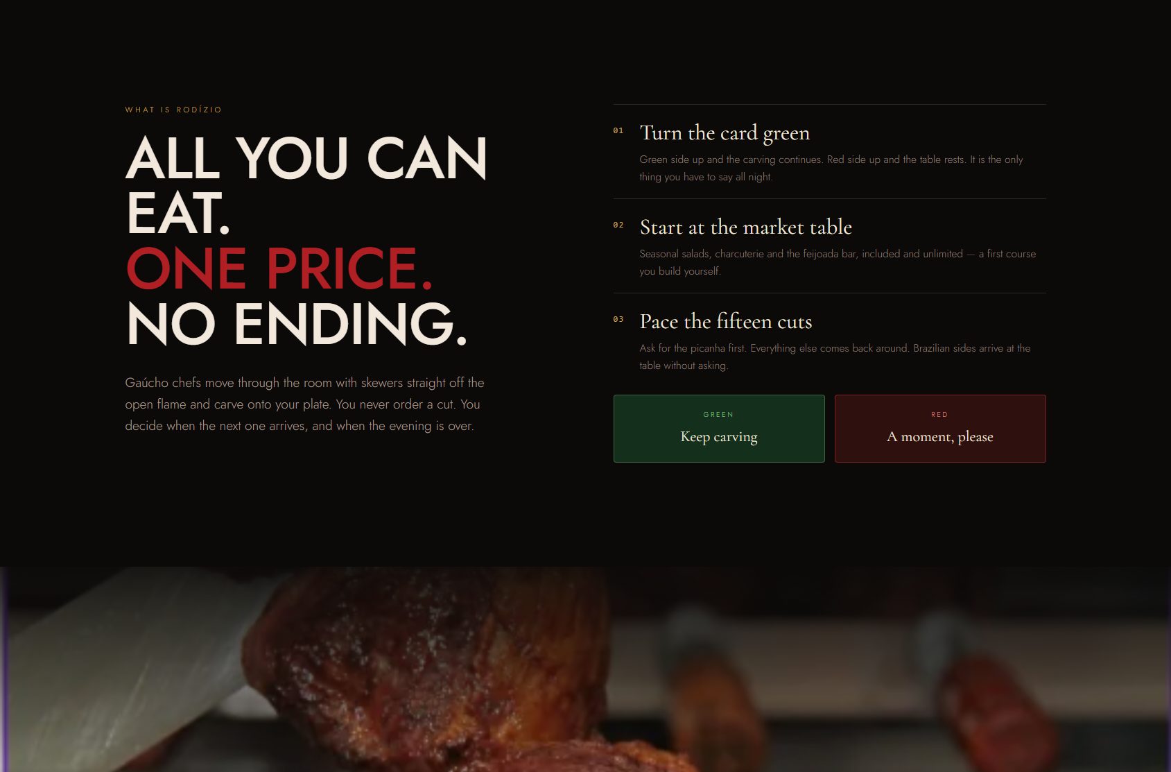What is rodízio — all you can eat, one price, no ending